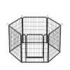 6 Panels Heavy Duty Metal Playpen with door,31.7"H Dog Fence Pet Exercise Pen for Outdoor, Indoor