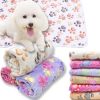 Soft and Fluffy High Quality Pet Blanket Cute Cartoon Pattern Pet Mat Warm and Comfortable Blanket for Dogs Pet Supplies