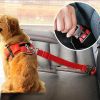 Pet Dog \Car Seat Belt For Accessories Goods Animals Adjustable Harness Lead Leash Small Medium Travel Clip French Bulldog