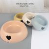 Pet Supplies Dog Bowl Plastic Love Single Bowl Pet Bowl  Pet Bowl Love Pet Bowl