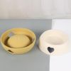 Pet Supplies Dog Bowl Plastic Love Single Bowl Pet Bowl  Pet Bowl Love Pet Bowl