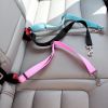 Pet Dog \Car Seat Belt For Accessories Goods Animals Adjustable Harness Lead Leash Small Medium Travel Clip French Bulldog