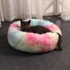 Soft Dog Bed Cat Beds Sleeping Plush Mat Cushion Kitten Nest Sofa Kennel For Puppy Colorful Fluffy Warm Comfortable Pet Bed